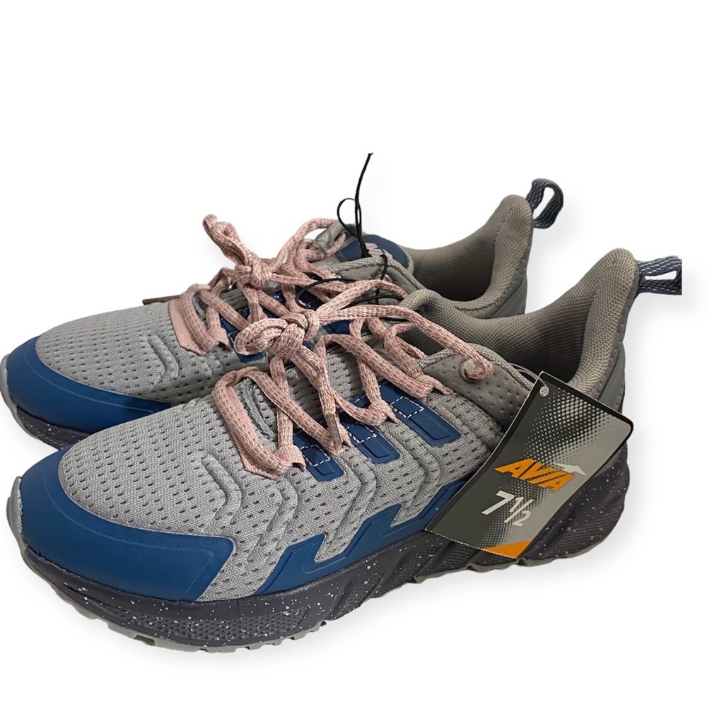 Avia Shoes Women’s Size 7.5 Lace Up‎ Blue Gray New